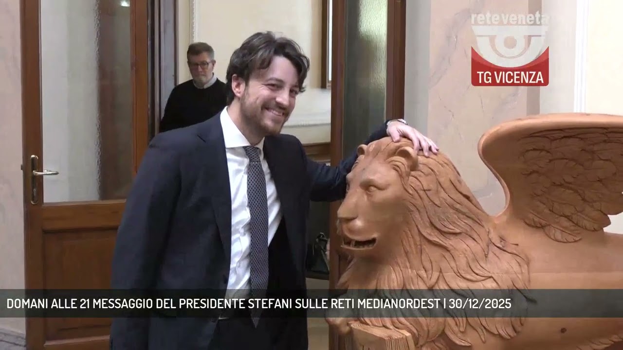 DOMANI ALLE 21 MESSAGGIO DEL PRESIDENTE STEFANI SULLE RETI MEDIANORDEST | 30/12/2025