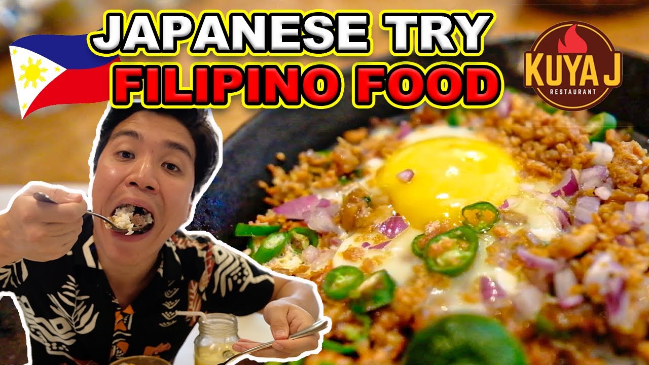 Japanese Try Filipino Food in Filipino Restaurant &ldquo;KUYA J&rdquo;