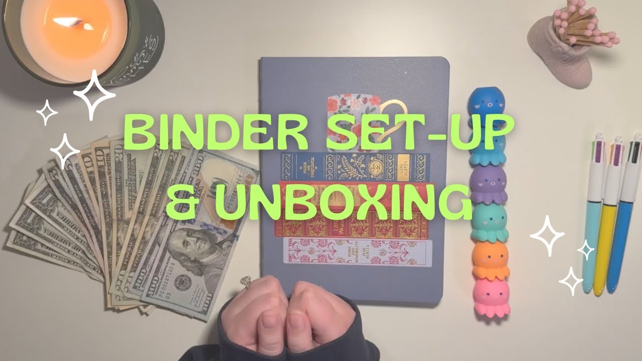 MY FIRST VIDEO! | First Binder Set Up + Goals