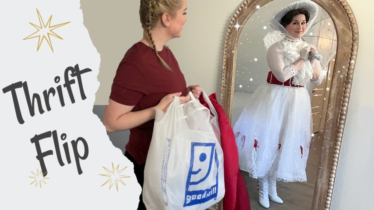 I made a Mary Poppins Cosplay out of entirely thrifted items!