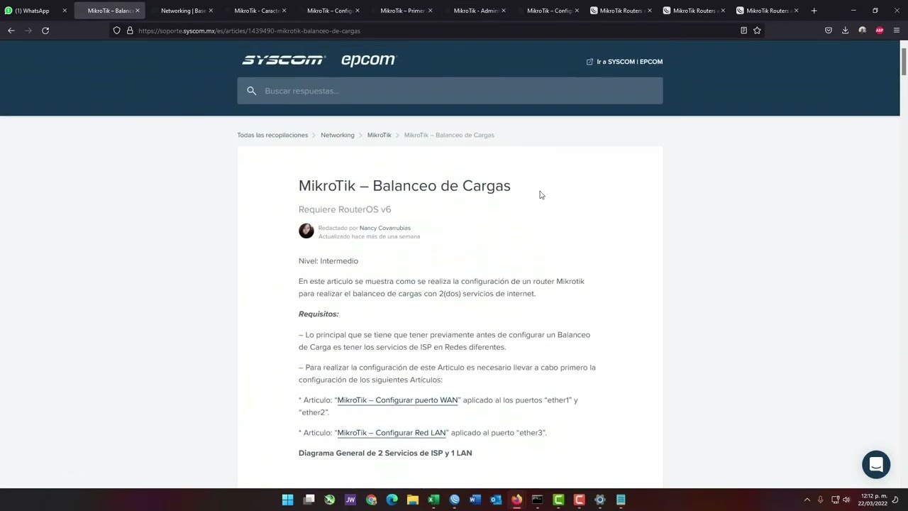 Routeros Version 7.  Balanceo Carga Mikrotik  PCC