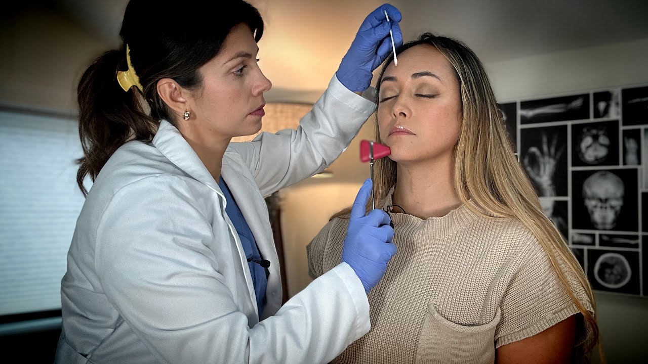 Orthopedic Neuropathy Exam, TMJ Fixing | Tuning Fork, Reflex Hammer Test ASMR Unintentional
