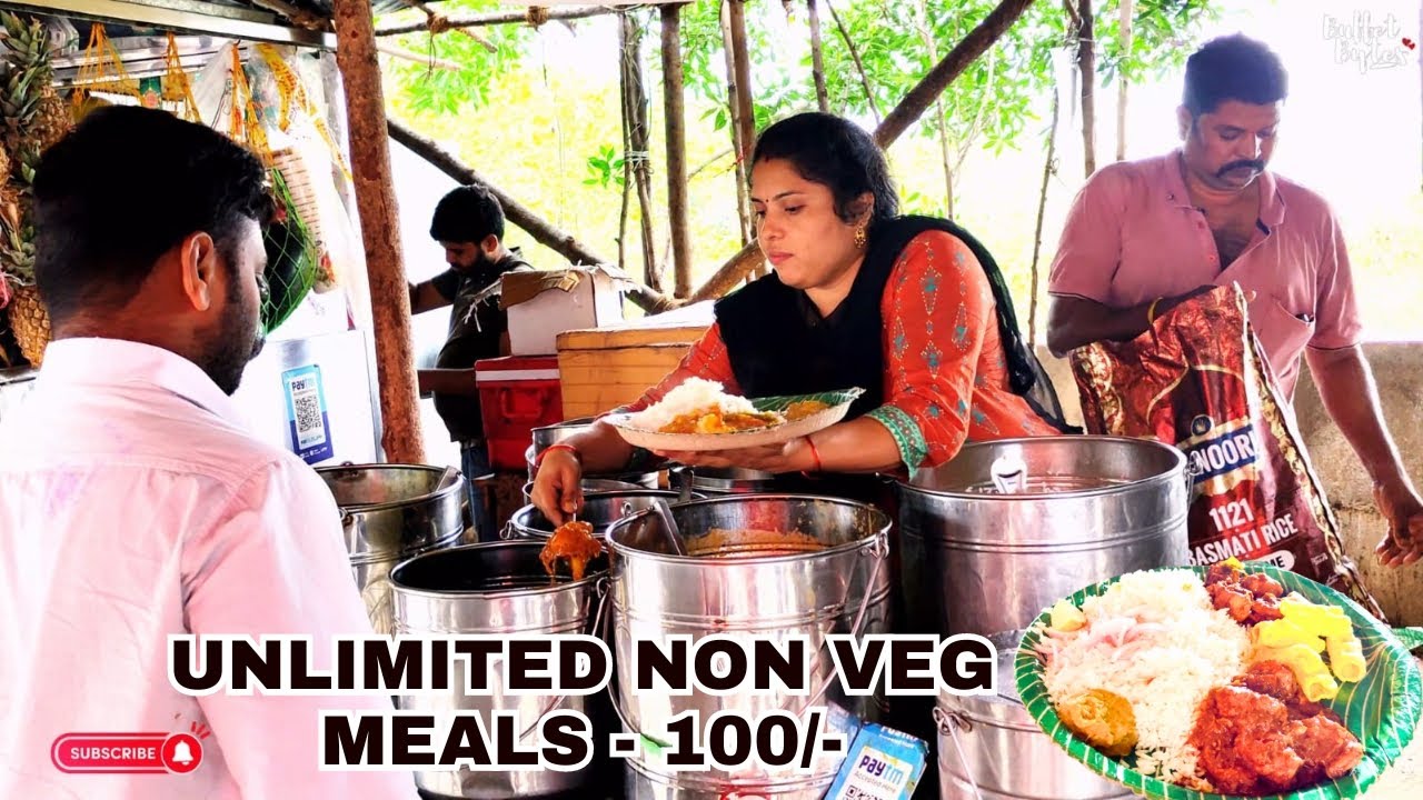 Cheapest Roadside Unlimited Meals | Indian Street Food | 