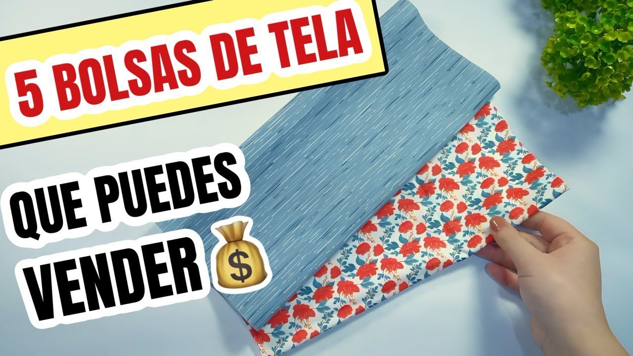 5 BOLSAS DE TELA FÁCILES DE HACER QUE PUEDES VENDER 💰💰💰
