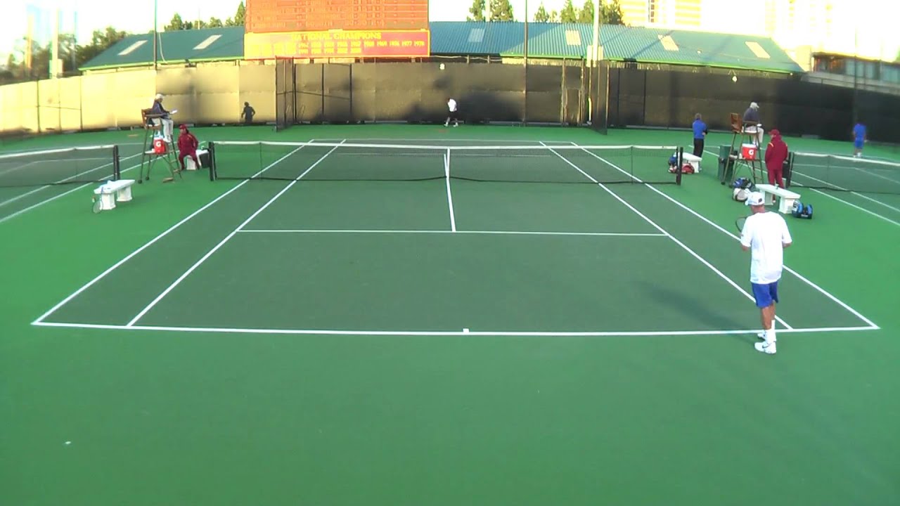 01 23 2010 USC Vs UCSB men's tennis singles 4 of 7