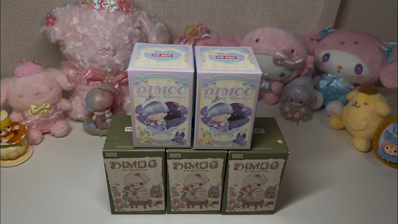 UNBOXING POPMART DIMOO BLIND BOXES 💜💚 NO TALKING ASMR 