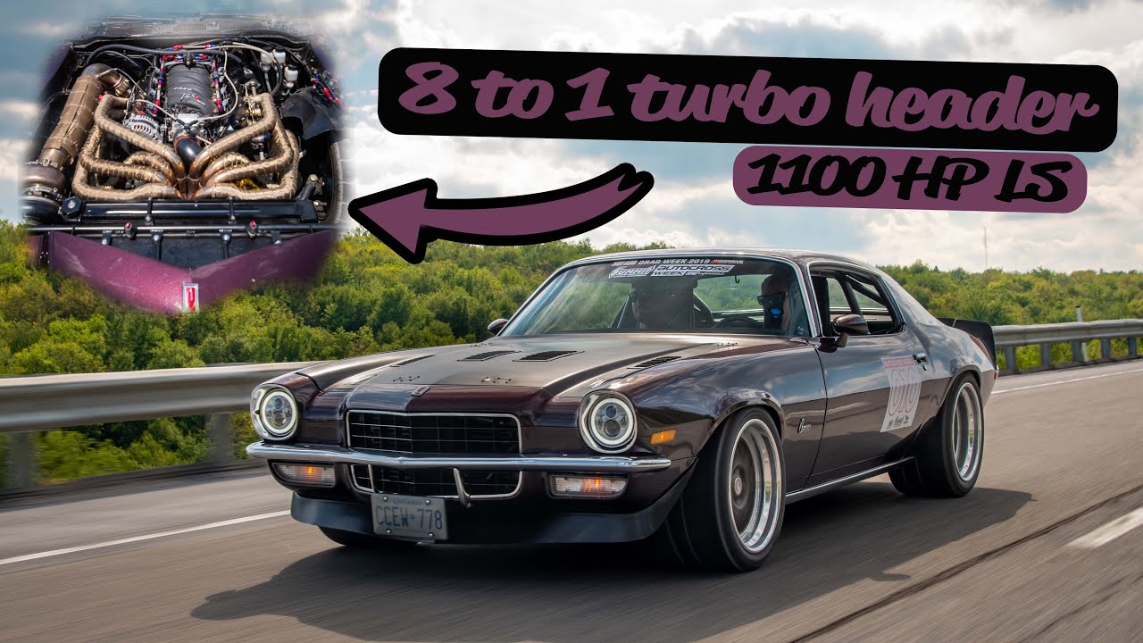 8 into 1 turbo header on a street car!