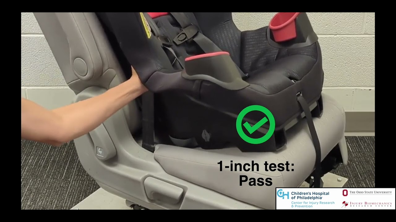 Importance of tight installation: Forward-facing car seat