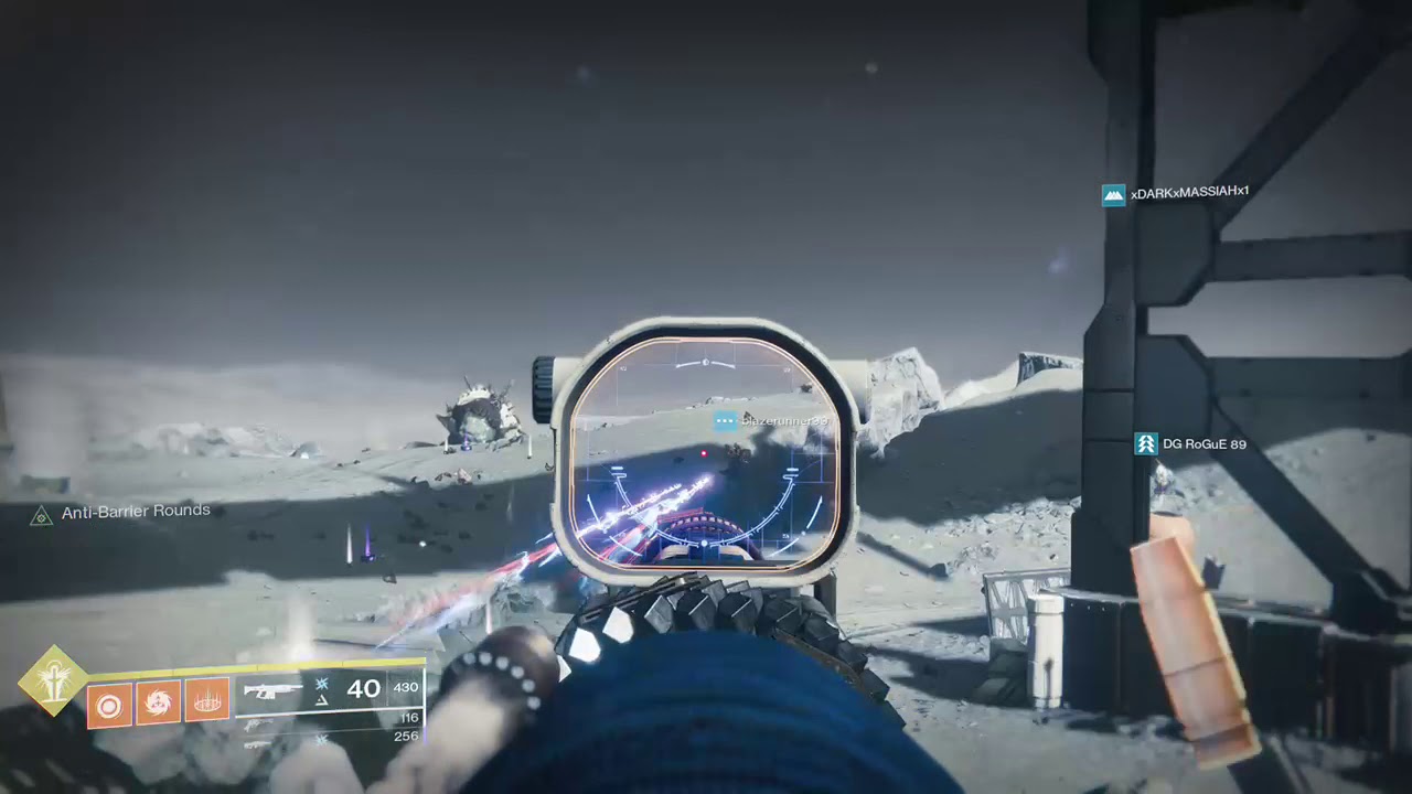 Destiny 2 under map glitch on the moon.