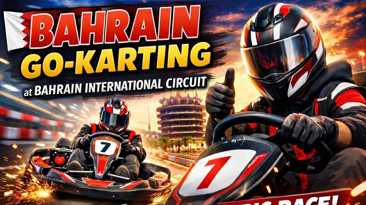 I Raced at Bahrain International Circuit! 🏎️ | Go-Karting Vlog 🇧🇭