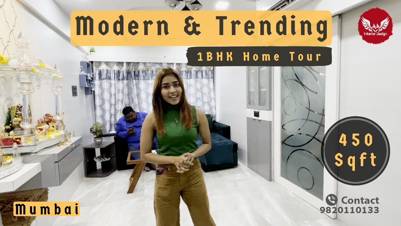 Modern & Trending | 1BHK Home Tour l 450 Sqft | Mumbai l Client Reviews | A A Interior Design