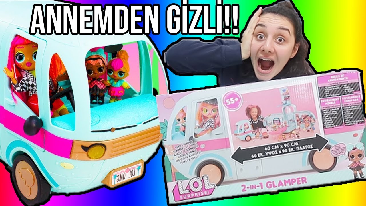 DEV OMG LOL SÜRPRİZ KARAVANI LOL BEBEKLER PARTİ ARABASI HAVUZLU LOL SURPRISE GLAMPER Bidünya Oyuncak