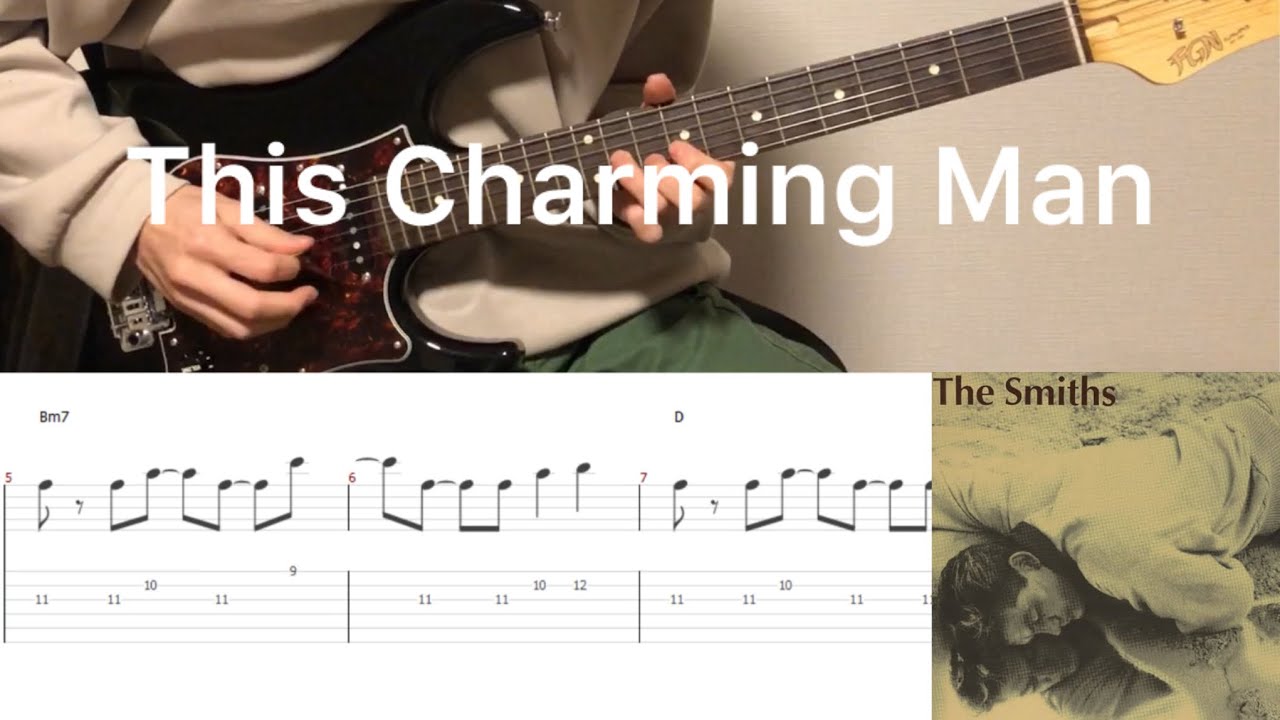 The Smiths - This Charming Man (guitar cover with tabs & chords)