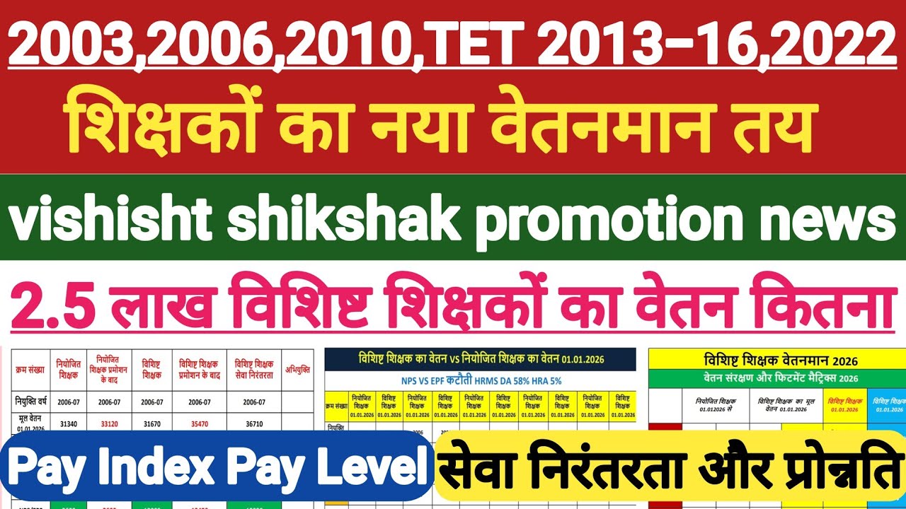 विशिष्ट शिक्षक का प्रोन्नति चार्ट जारी?।विशिष्ट शिक्षक का सभी मांग पूरी?।vishisht shikshak promotion
