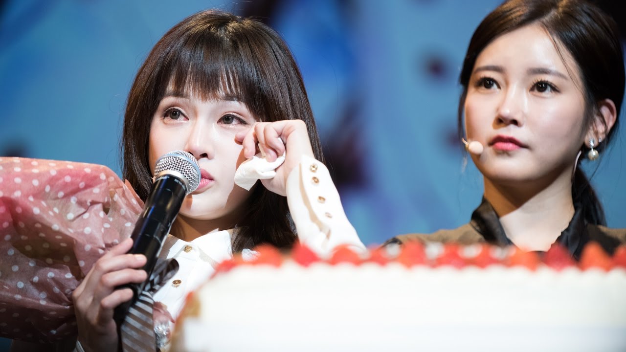 170303 T-ARA ボラム誕生日サプライズケーキに涙 티아라 Boram 보람