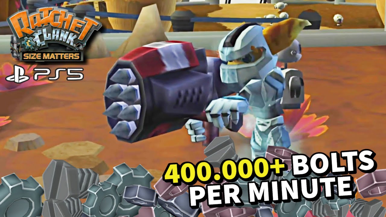 Ratchet & Clank Size Matters PS5 - Bolts Farming Method | Unlock RYNO Trophy Guide