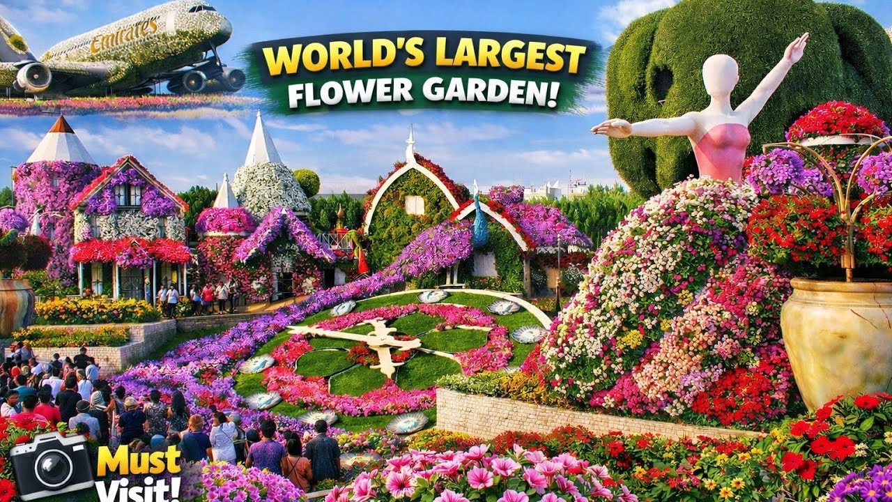 Dubai Miracle Garden 🌸 | World’s Largest Flower Garden 😍 