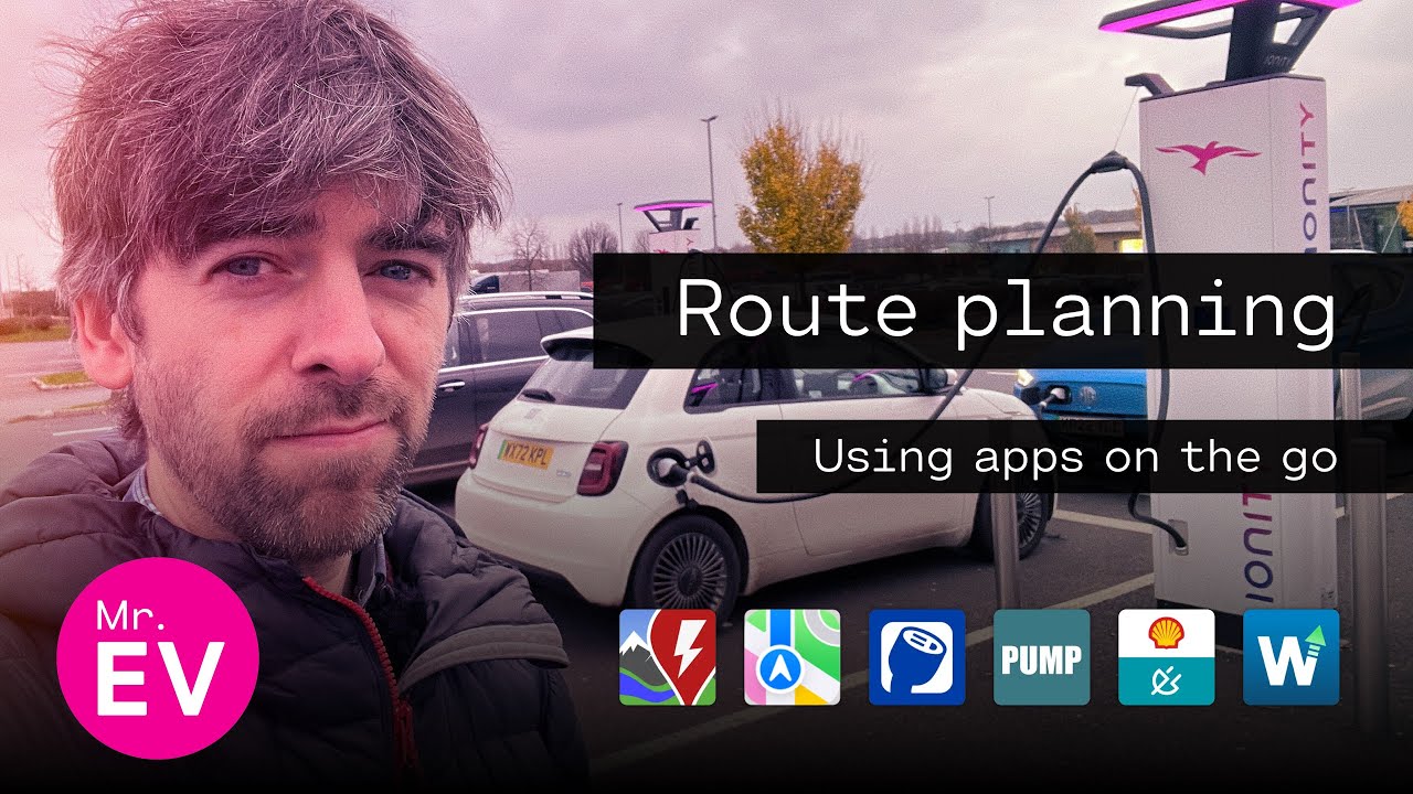 Route planning on the go using ABRP, Pump, PlugShare, WattsUp, Shell... and Apple Maps?!