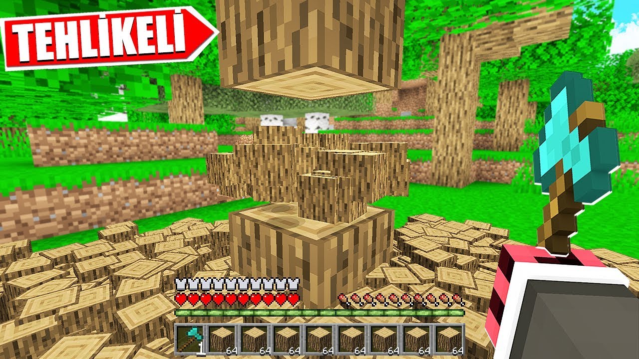 MİNECRAFT AMA BLOK KIRMAK ÇOK TEHLİKELİ! 😱