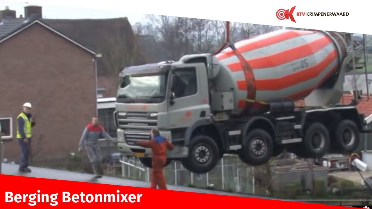 Berging betonmixer