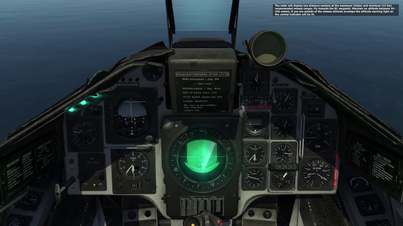 DCS: AJS-37 Viggen RB-04 Anti-ship missile in-game tutorial
