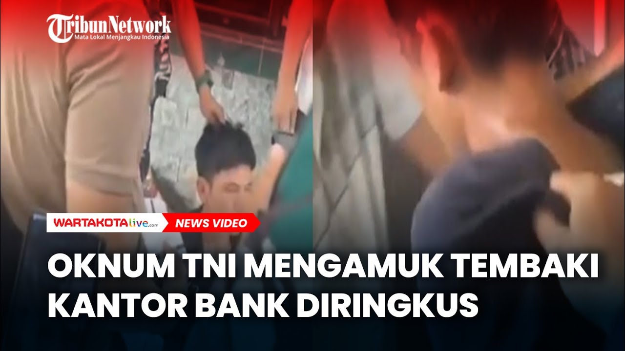 Detik-detik Oknum TNI Mengamuk Tembaki Kantor Bank BRI di Gowa Diringkus