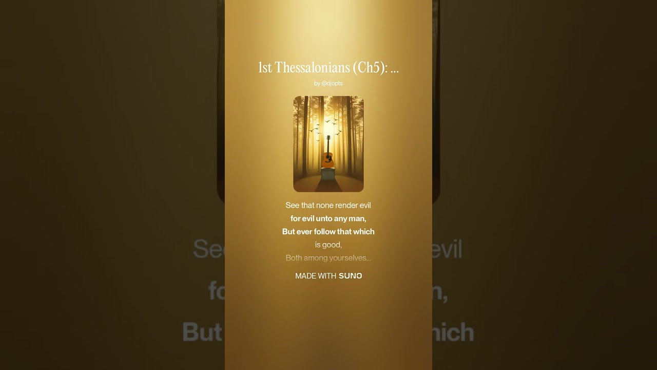 1st Thessalonians Ch5 