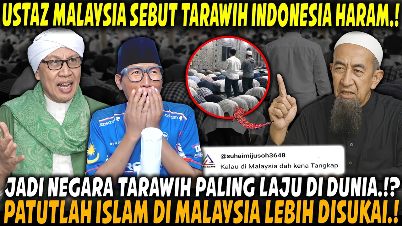 MEMALUKAN⁉️ TARAWIH “WHOSSH” Di INDONESIA Jadi Sorotan Dunia! Sedangkan Di MALAYSIA Tak Macam Ni!!