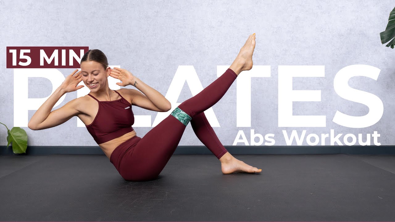 15 MIN ABS WORKOUT with MINI BAND - Pilates Home Workout