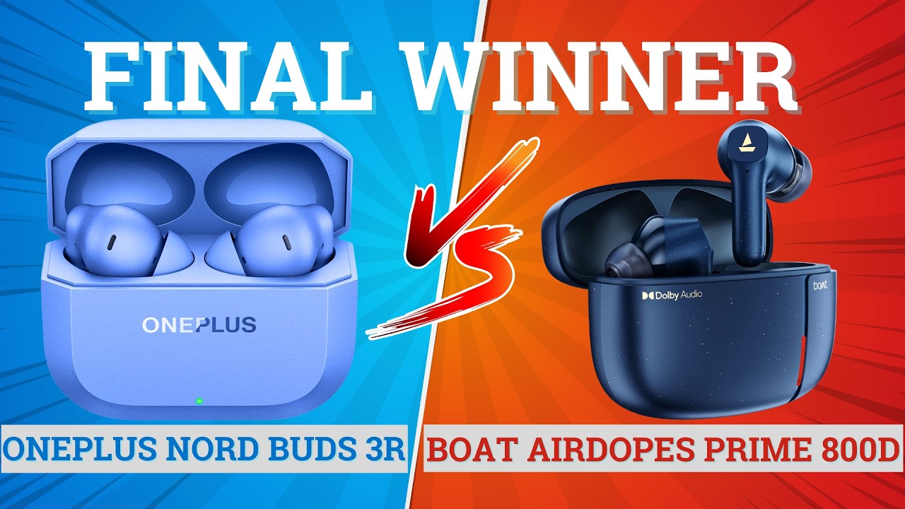 OnePlus Nord Buds 3r vs boAt Airdopes Prime 800D⚡Full Comparison ⚡Best for Music, Bass & Gaming 🔥