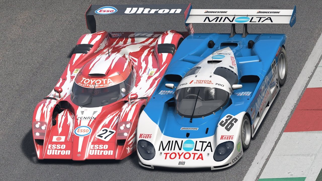 1998 Toyota GT-One TS020 vs 1989 MINOLTA Toyota 88C-V at Monza
