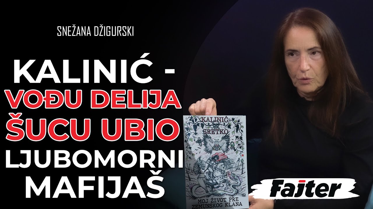SNEŽANA DŽIGURSKI: SRETKO KALINIĆ PIŠE - VOĐU DELIJA ŠUCU UBIO LJUBOMORNI MAFIJAŠ