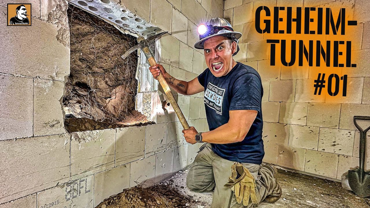 Wir GRABEN uns aus dem BUNKER raus - GEHEIMTUNNEL #01 | Survival Mattin