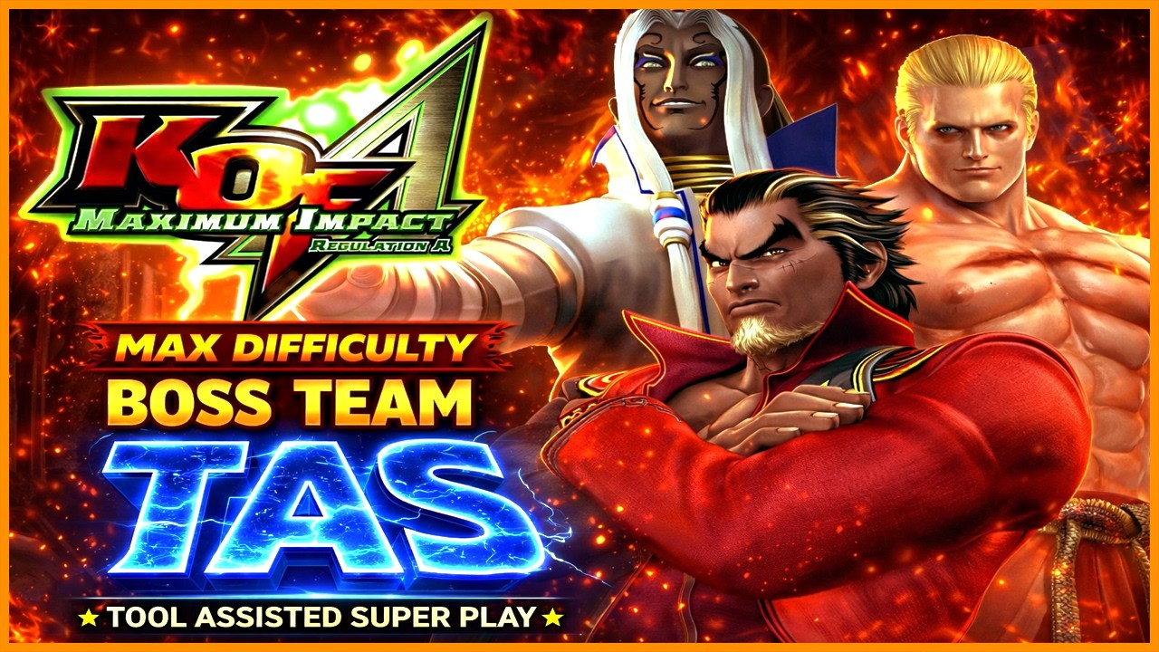 【TAS】KOF MAXIMUM IMPACT REGULATION A - BOSS TEAM \ DUKE \ JIVATMA \ NIGHTMARE GEESE \