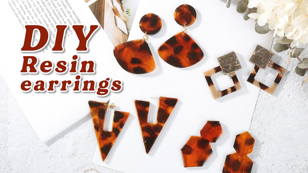 How To Resin Jewelry | DIY Epoxy Resin Earrings with Resin Pigments |Resin Crafts
