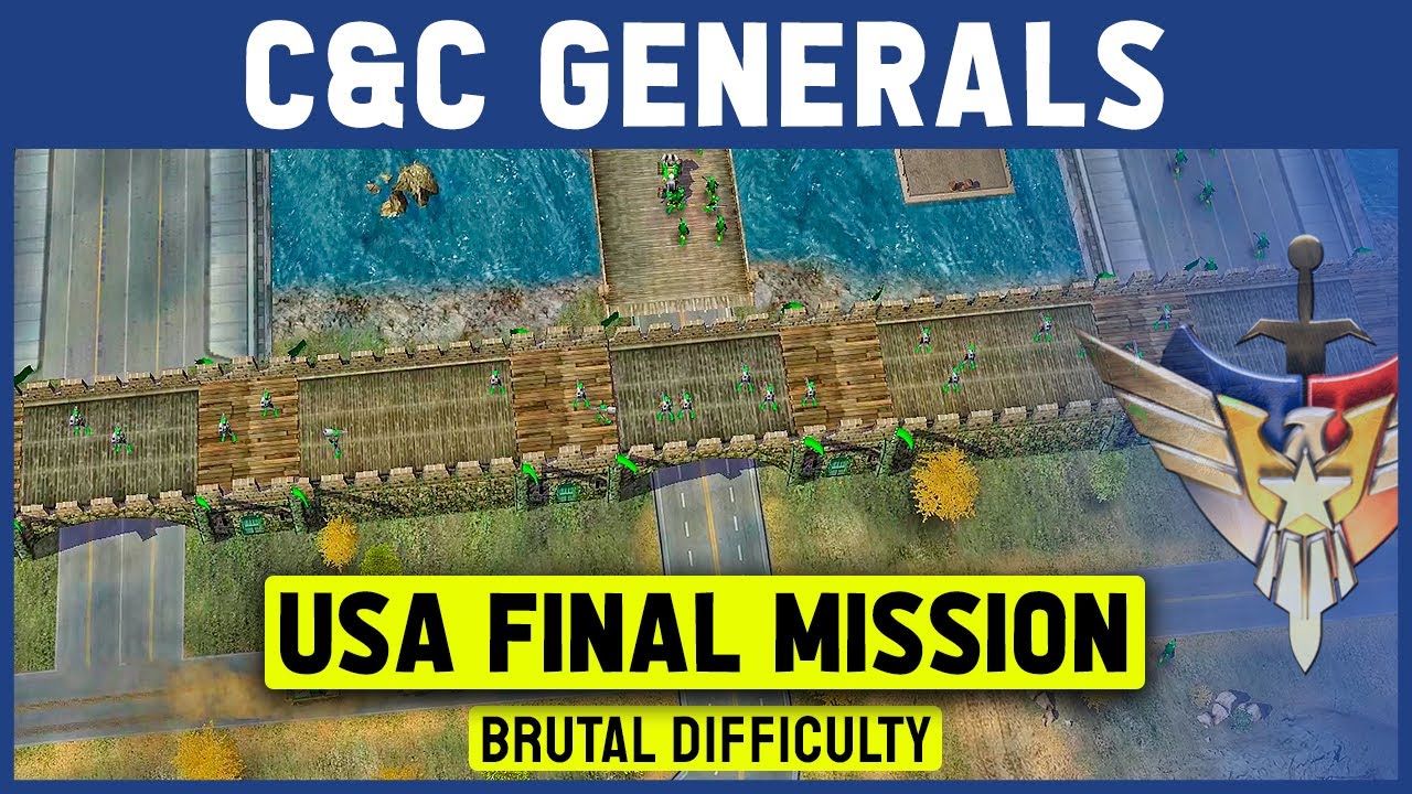 C&C Generals - USA Final Mission 7 - Last Call [Brutal / Patch 1.08] 1080p