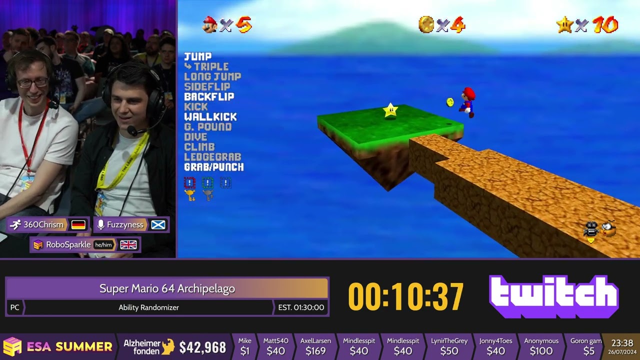 Super Mario 64 Archipelago [Ability Randomizer] by 360Chrism - #ESASummer24