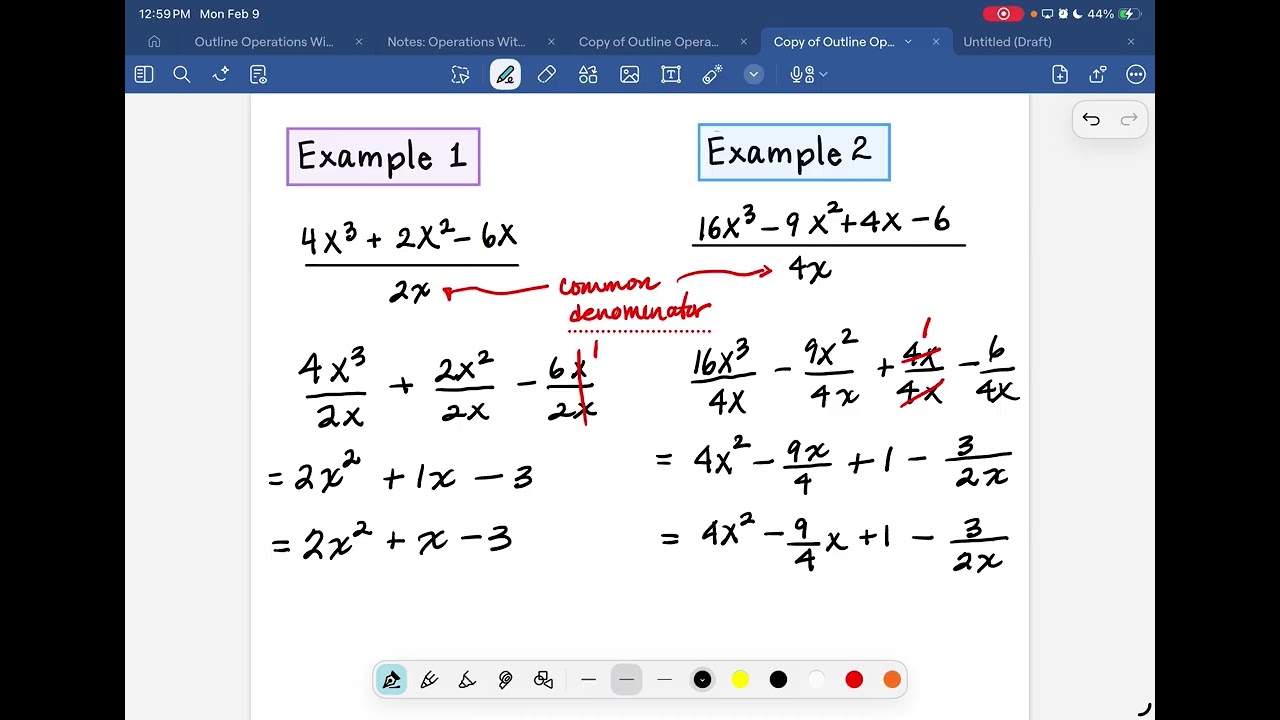 2-2 Polynomial Division