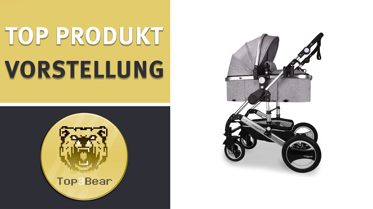 ✅ Daliya Bambimo 3 in 1 Kinderwagen – Kombikinderwagen Riesen Set 14 teilig