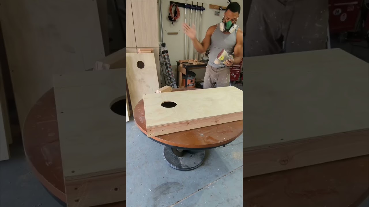 DIY Cornhole boards 🛠️ #diy #cornhole