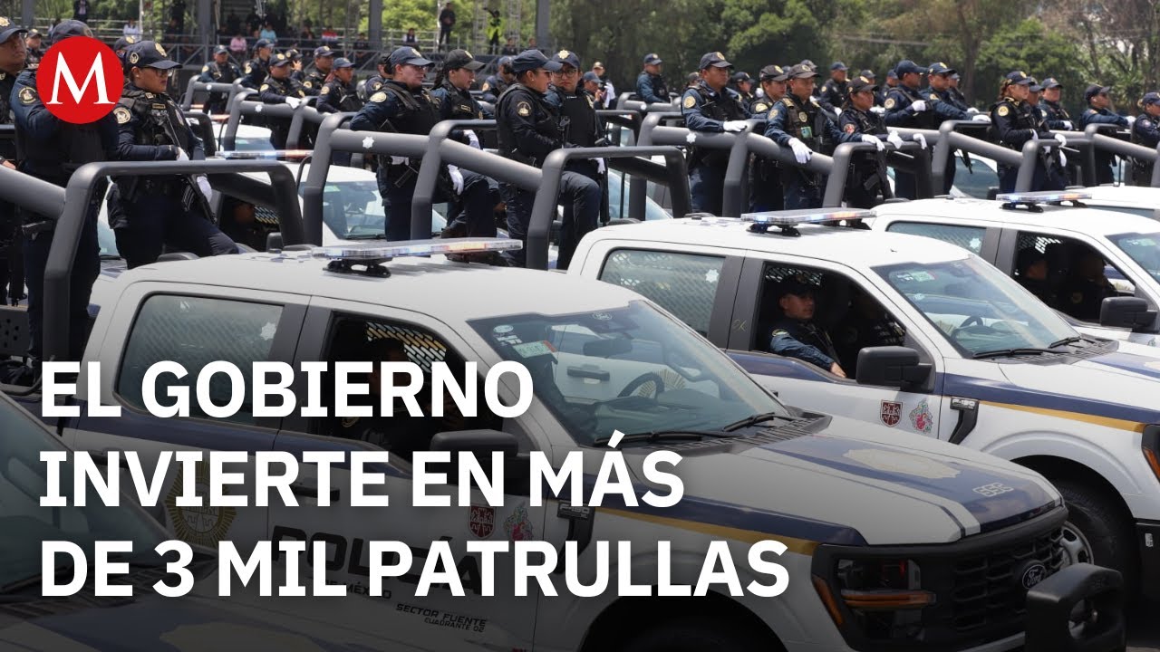 Polic&iacute;a de la CdMx estrena 3 mil 500 patrullas para reforzar seguridad