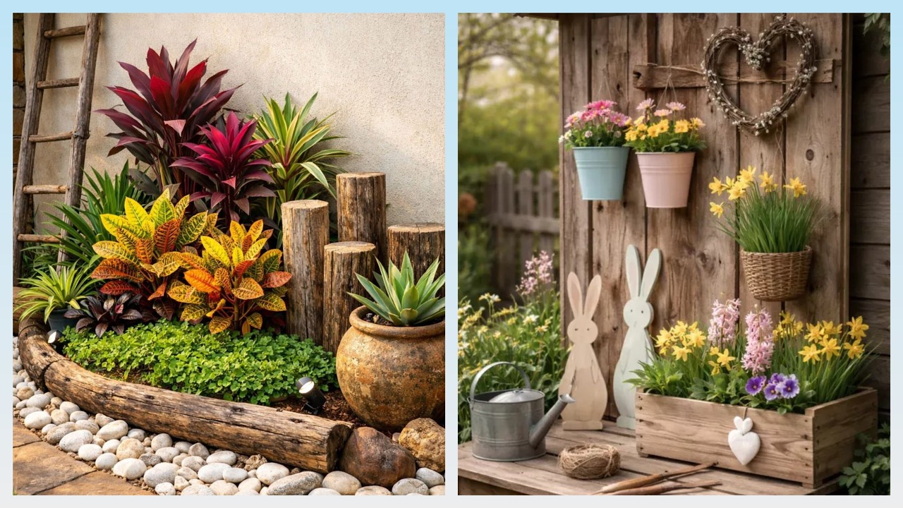 Modern garden delight || Elevate your outdoor oasis with contemporary elegance ideas