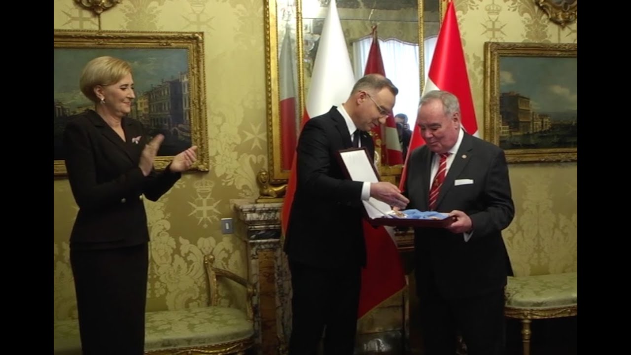 Il Gran Maestro dell’Ordine di Malta riceve il Presidente della Polonia