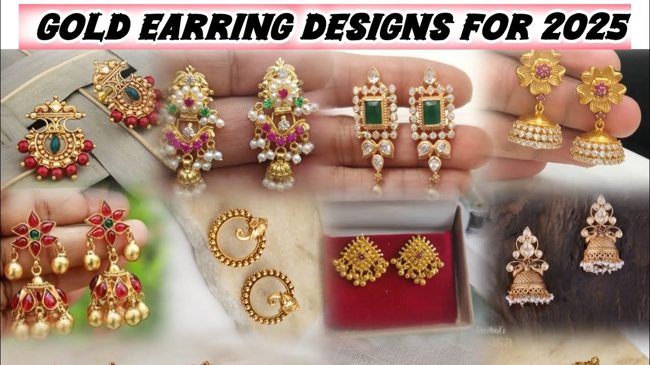 🌟 100+ New Gold Earring Designs for 2025 &ndash; 🌟 gold latest earrings designs | Dailywear |