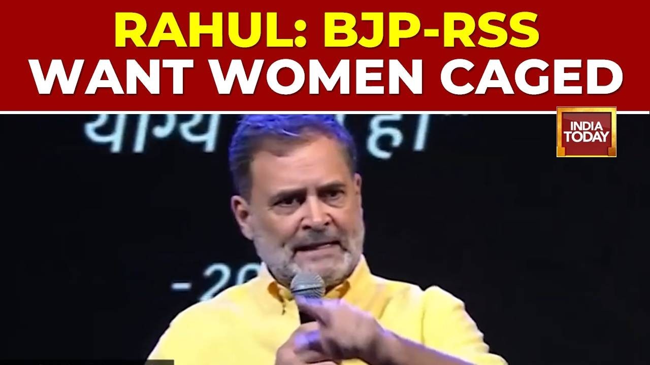 Chhatron Ki Goonj: Rahul Gandhi Attacks BJP & RSS Over Patriarchy; Claims 'Manusmriti Shames Women'