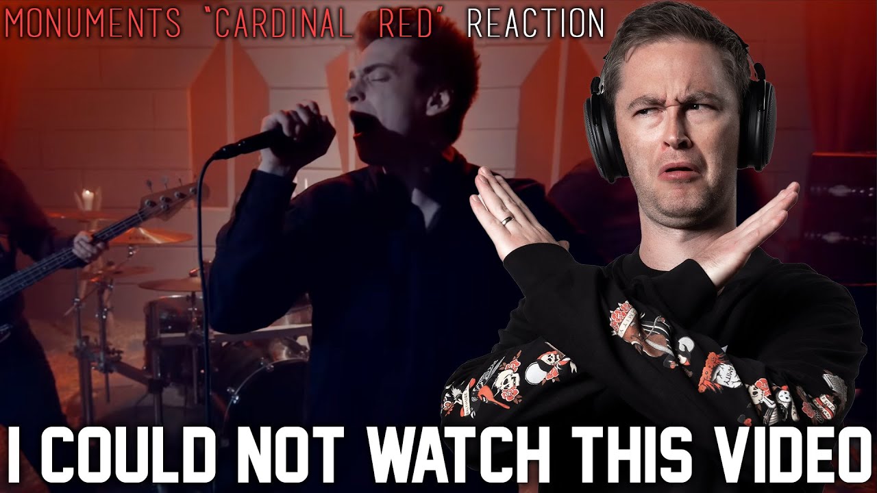 MONUMENTS - Cardinal Red REACTION // AMAZING SONG (Gross film clip)  // Roguenjosh Reacts