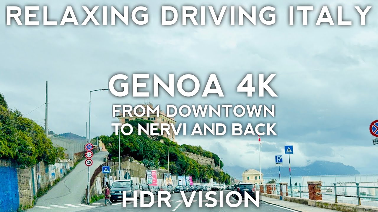 Driving Italy Genoa in 4K - Around the City - New Release - Italy Travel Video