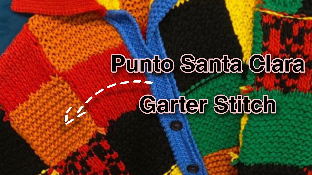 Punto Santa Clara / Garter Stitch JW Anderson Pattern / cuadros naranjas