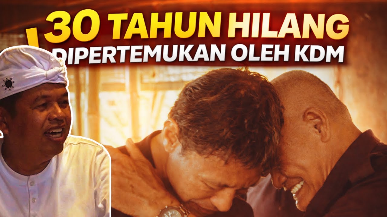 30 TAHUN TERPISAH, AKHIRNYA DIPERTEMUKAN OLEH KANG DEDI MULYADI