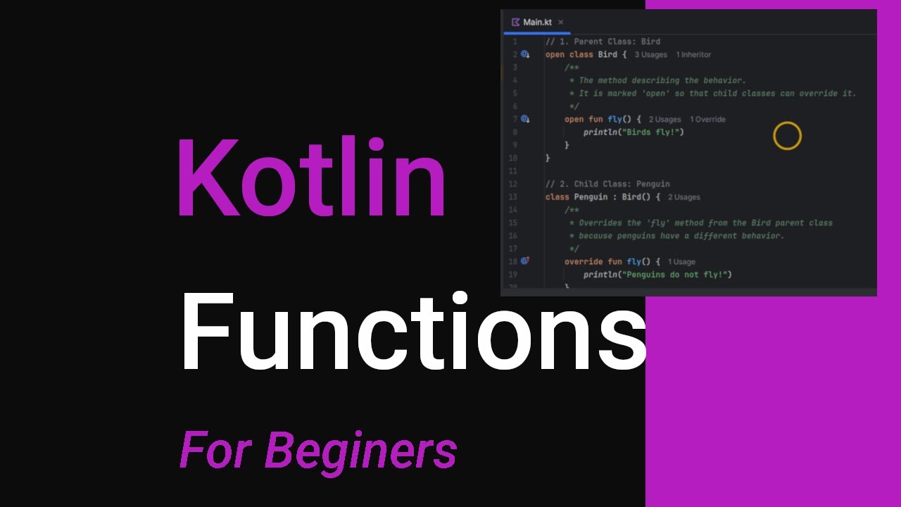 Functions in Kotlin